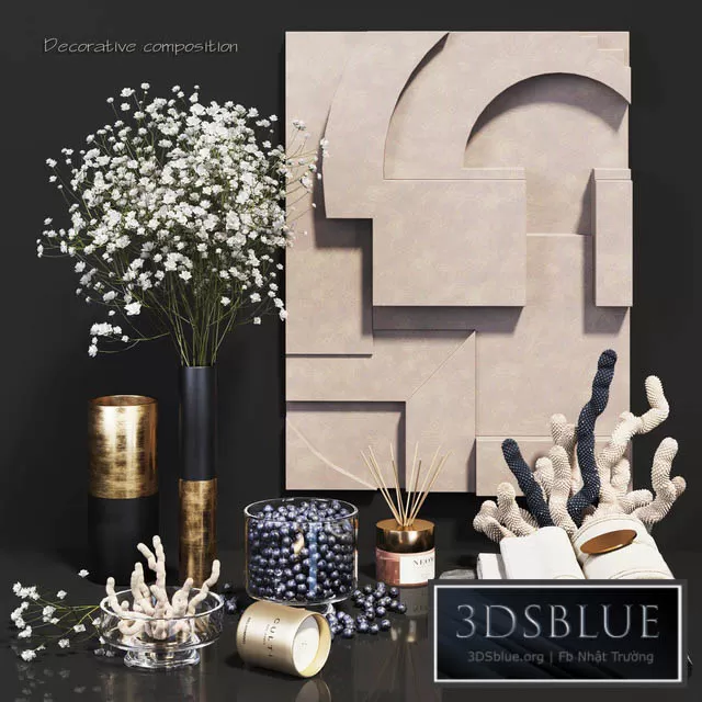 DECORATION – DECORATIVE SET – 3DSKY Models – 3279