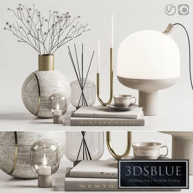 DECORATION – DECORATIVE SET – 3DSKY Models – 3282