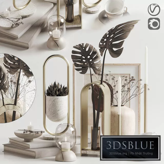 DECORATION – DECORATIVE SET – 3DSKY Models – 3283