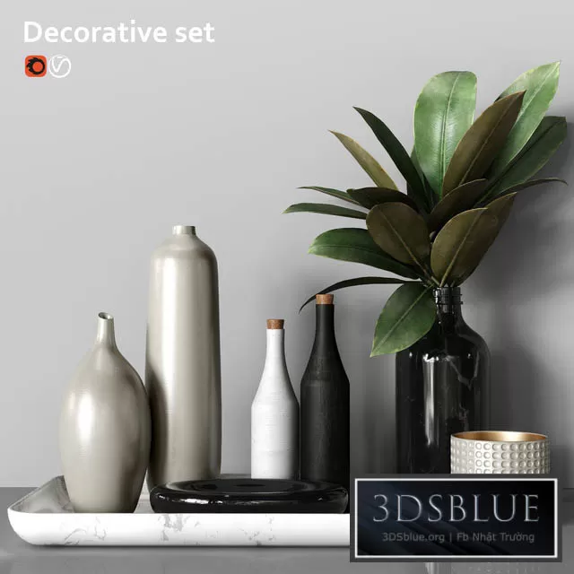 DECORATION – DECORATIVE SET – 3DSKY Models – 3290