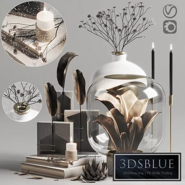 DECORATION – DECORATIVE SET – 3DSKY Models – 3291