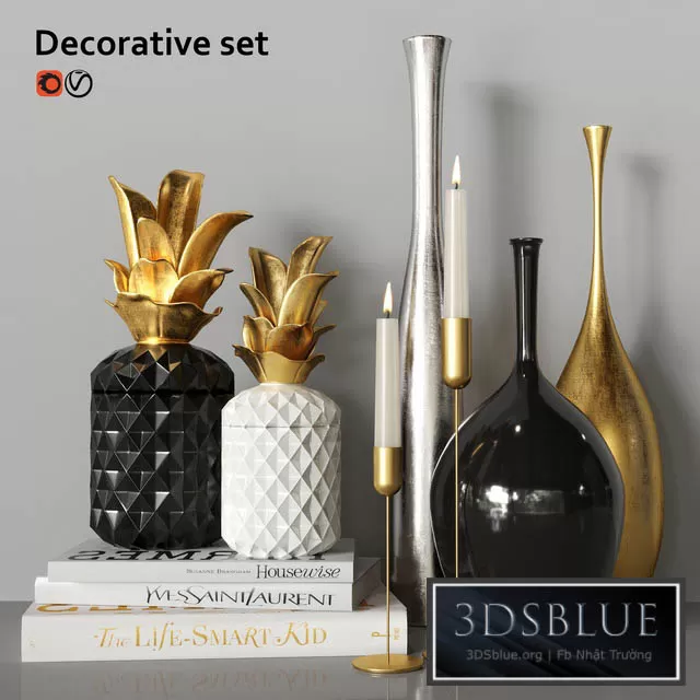 DECORATION – DECORATIVE SET – 3DSKY Models – 3323