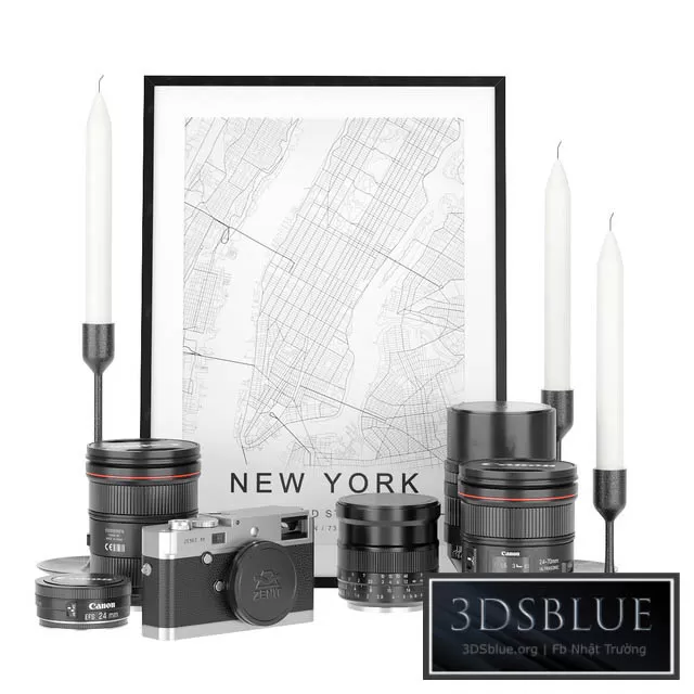 DECORATION – DECORATIVE SET – 3DSKY Models – 3388