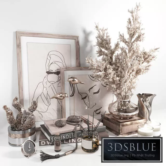 DECORATION – DECORATIVE SET – 3DSKY Models – 3409