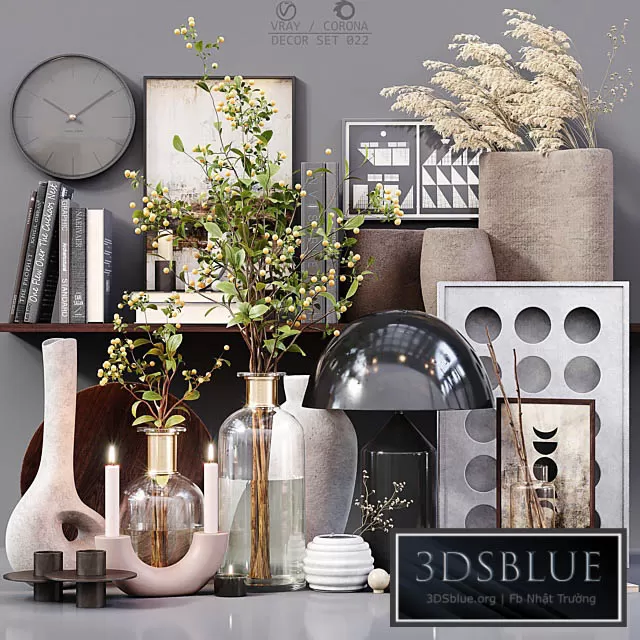 DECORATION – DECORATIVE SET – 3DSKY Models – 3555