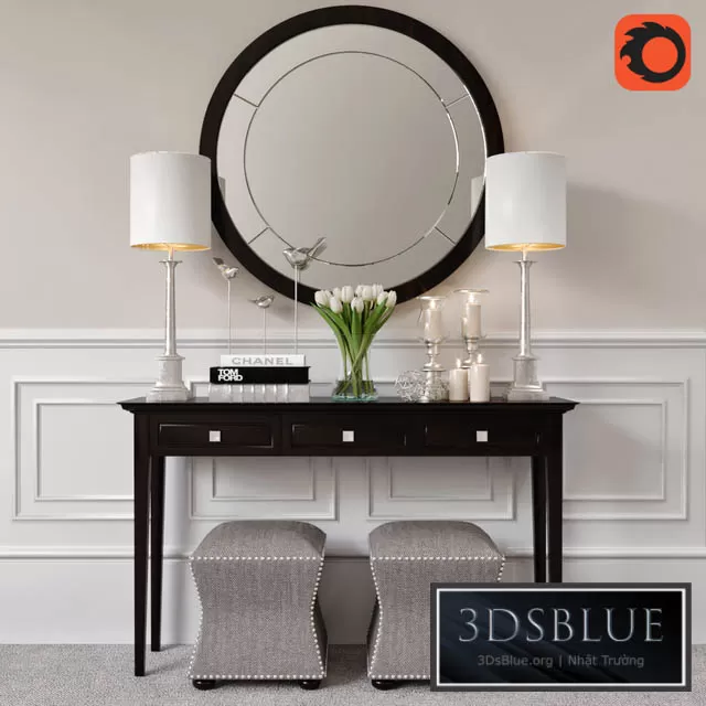 FURNITURE – DRESSING TABLE – 3DSKY Models – 7260