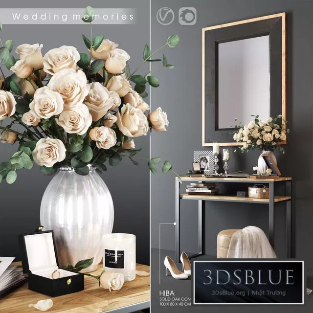 FURNITURE – DRESSING TABLE – 3DSKY Models – 7302