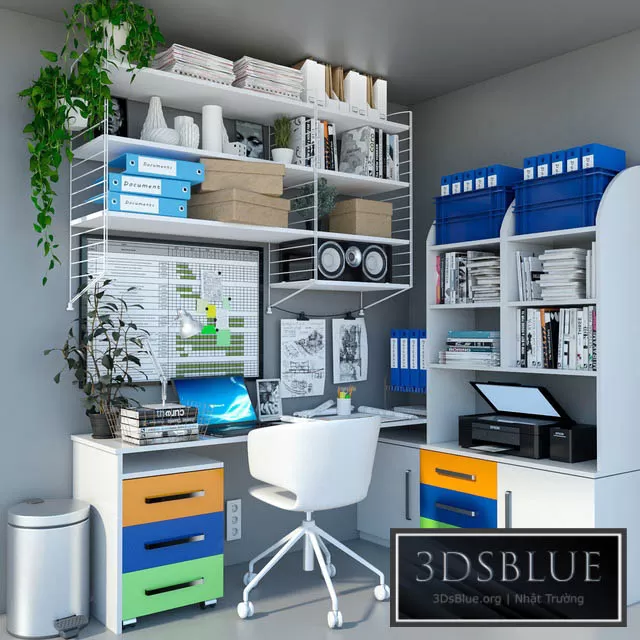 FURNITURE – OFFICE FURNITURE – 3DSKY Models – 7503