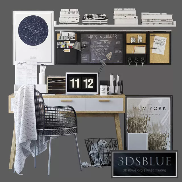 FURNITURE – OFFICE FURNITURE – 3DSKY Models – 7637