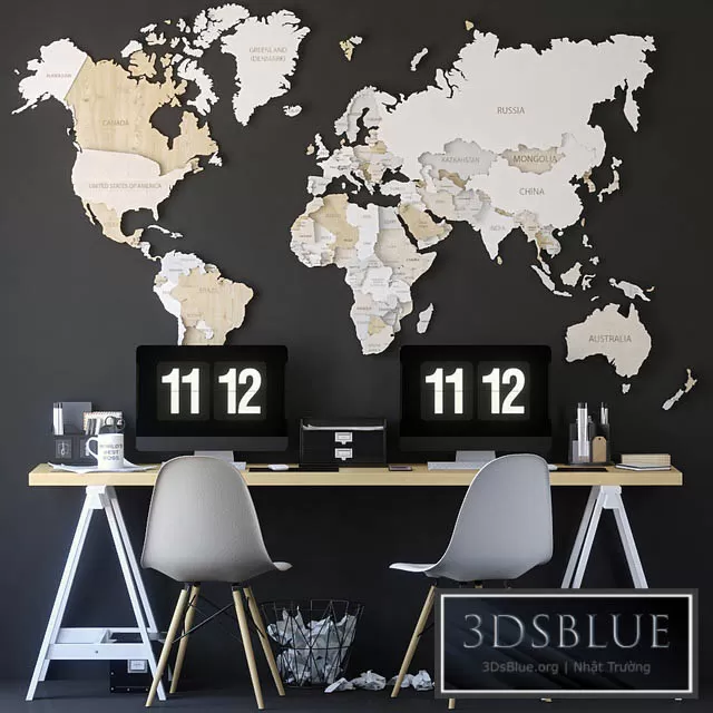 FURNITURE – OFFICE FURNITURE – 3DSKY Models – 7654