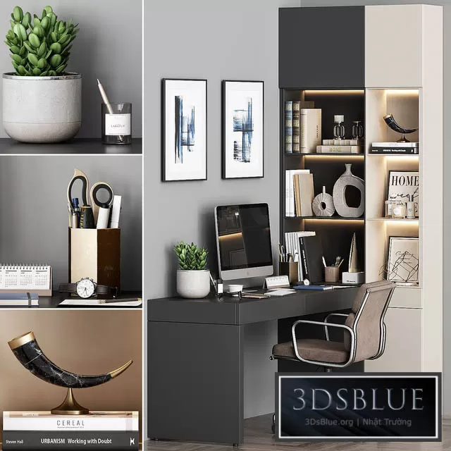 FURNITURE – OFFICE FURNITURE – 3DSKY Models – 7732