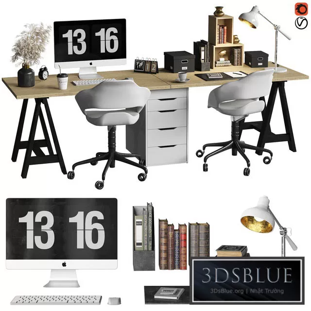 FURNITURE – OFFICE FURNITURE – 3DSKY Models – 7754 FURNITURE – OFFICE FURNITURE – 3DSKY Models – 7754