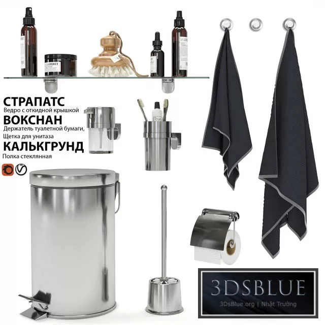BATHROOM – ACCESSORIES – 3DSKY Models – 880 BATHROOM – ACCESSORIES – 3DSKY Models – 880