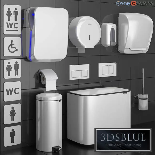 BATHROOM – ACCESSORIES – 3DSKY Models – 945 BATHROOM – ACCESSORIES – 3DSKY Models – 945