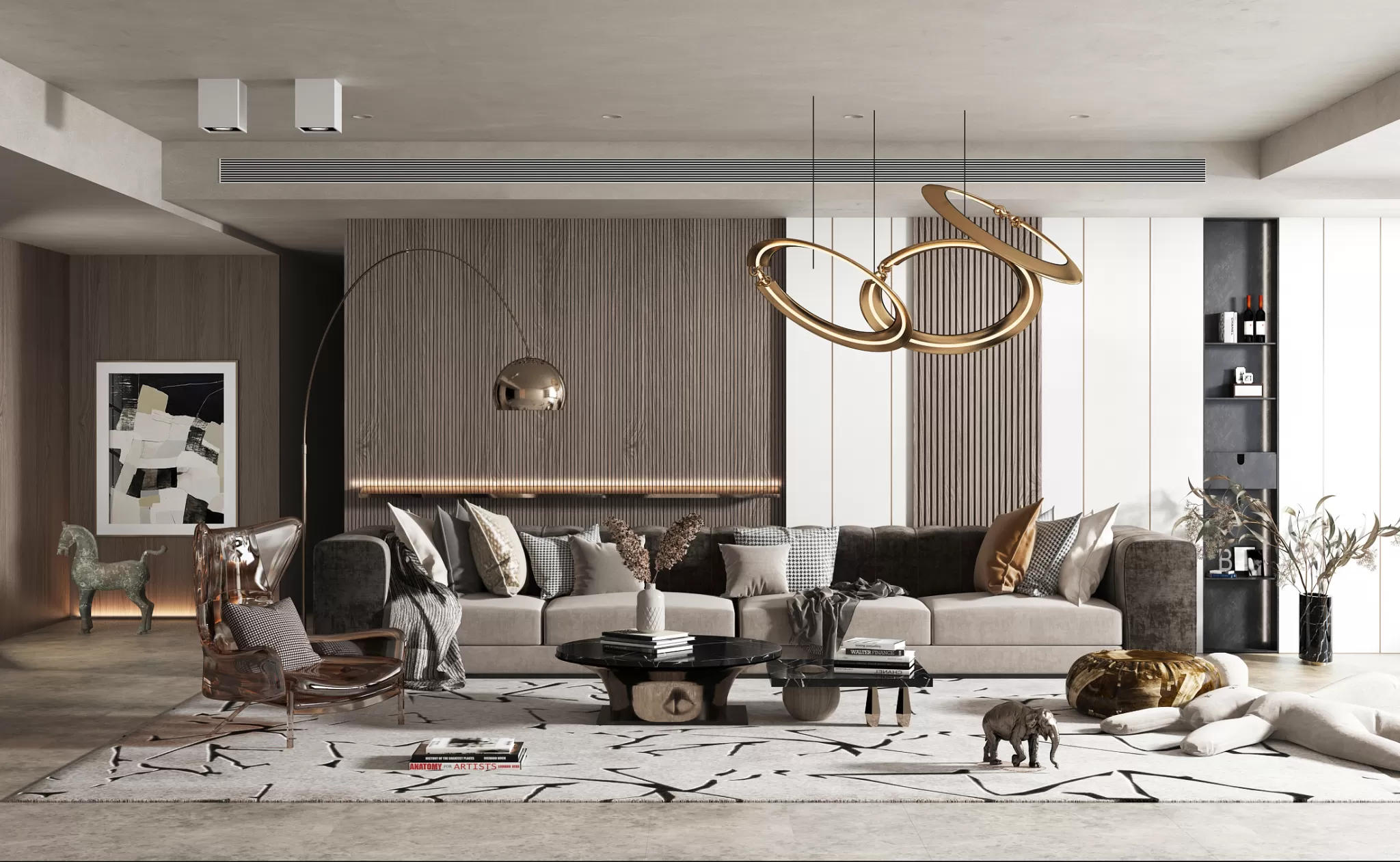 INTERIOR 3D SCENES – MODERN LUXURY STYLE – 0061