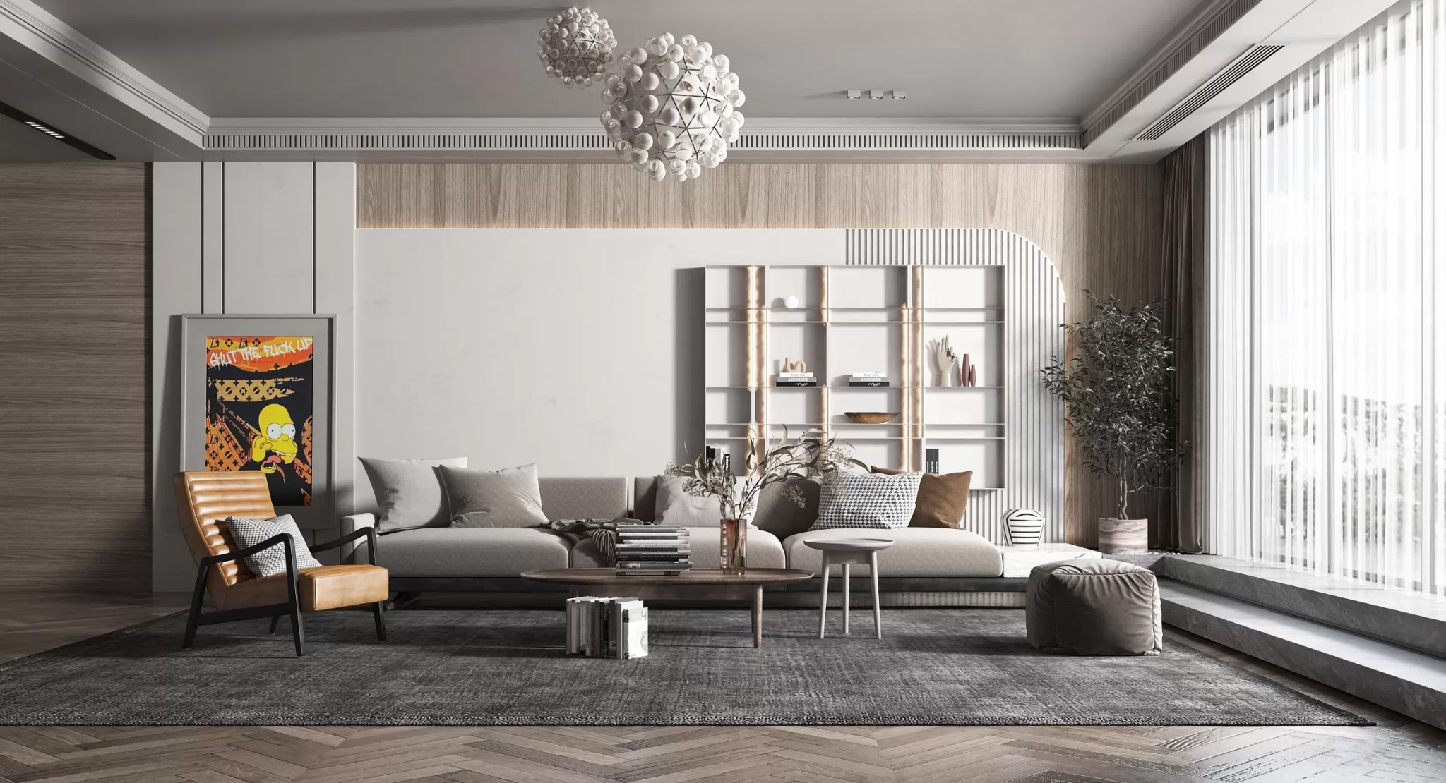 INTERIOR 3D SCENES – SIMPLE STYLE – 0035