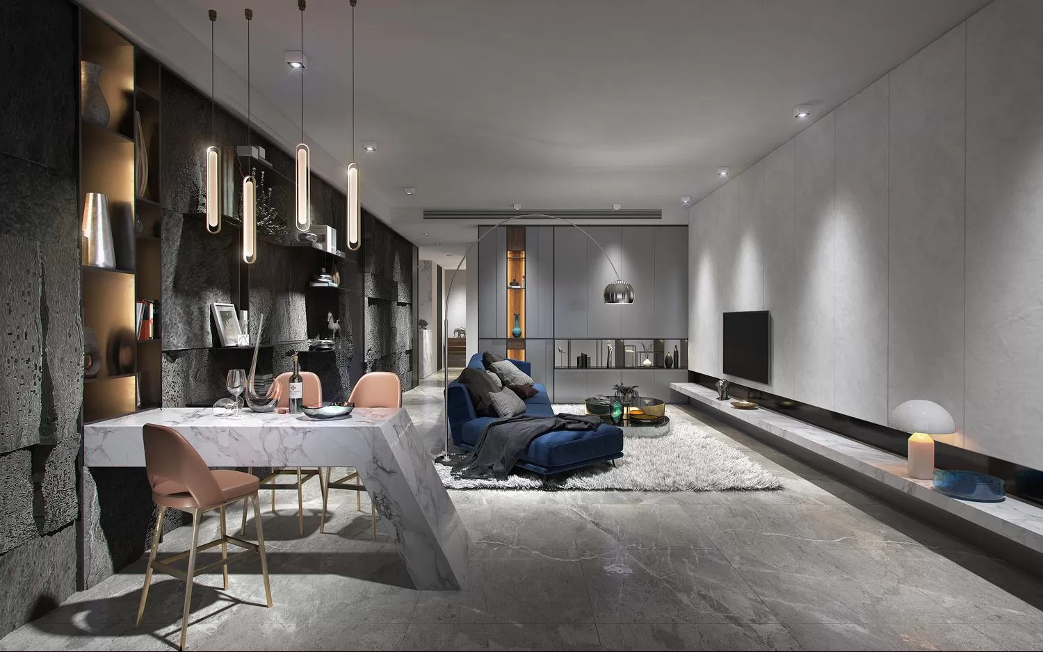 INTERIOR 3D SCENES – MINIMALIST STYLE – 0006