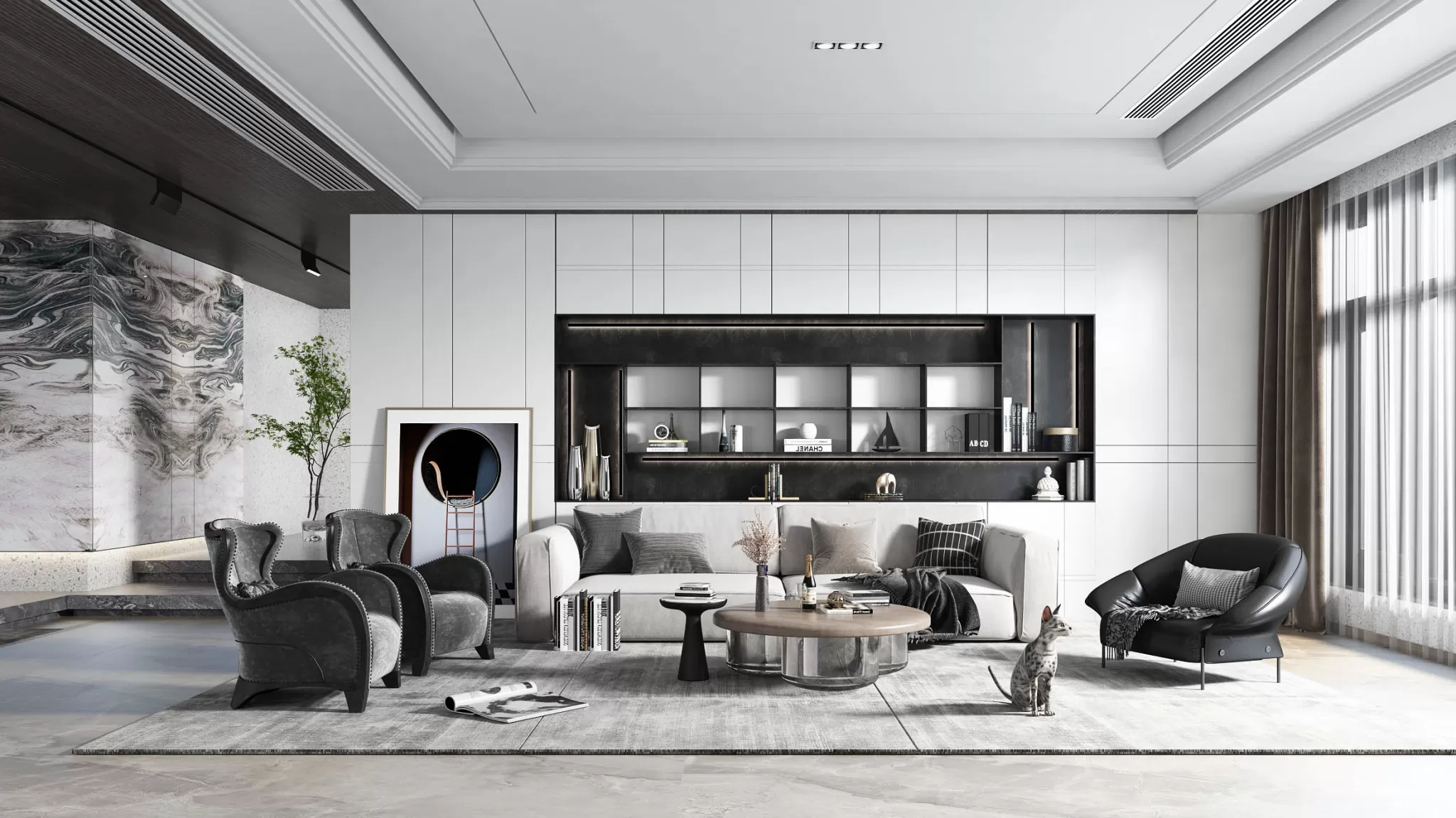 INTERIOR 3D SCENES – EUROPEAN STYLE – 0011