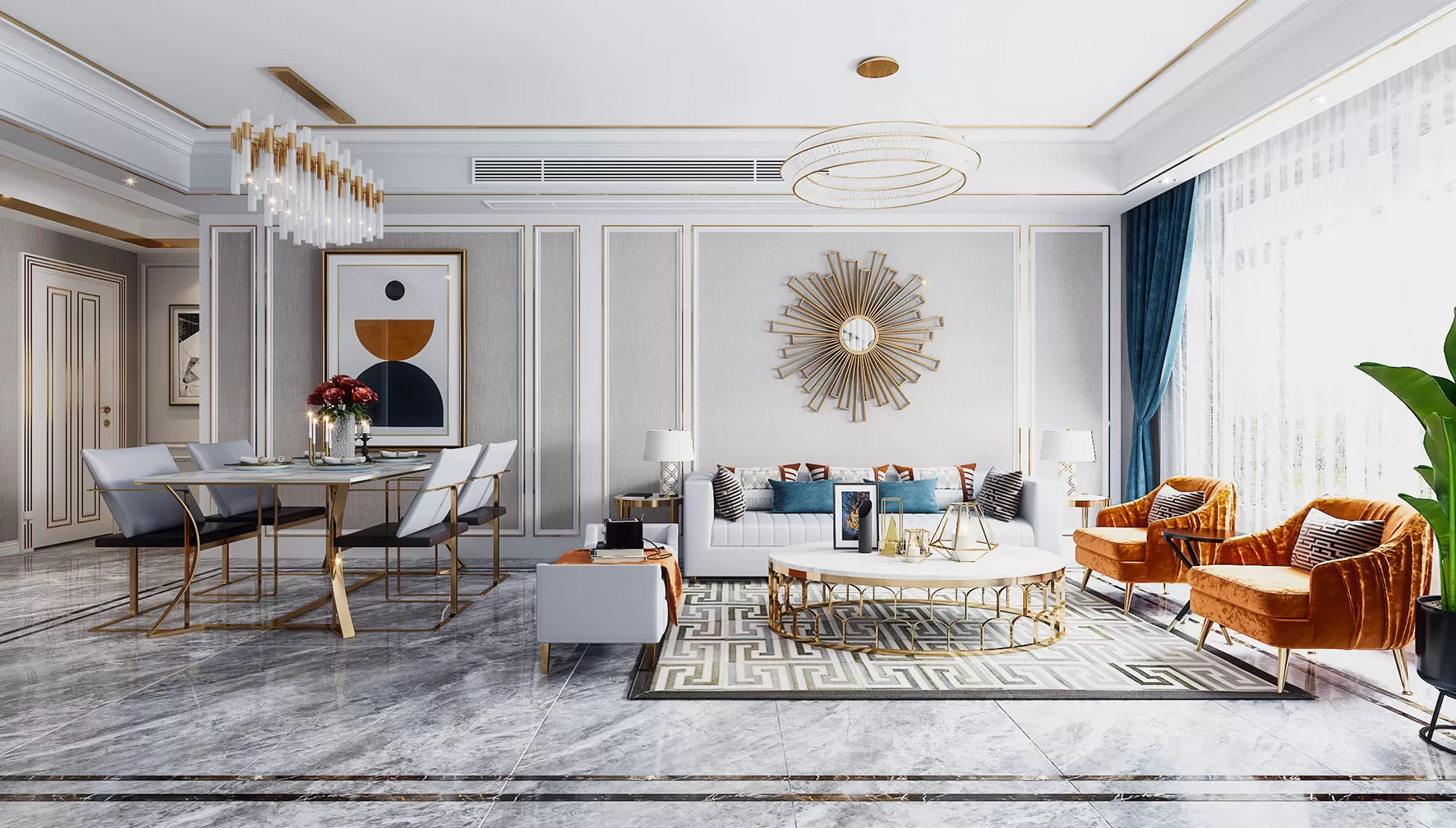 INTERIOR 3D SCENES – EUROPEAN STYLE – 0017