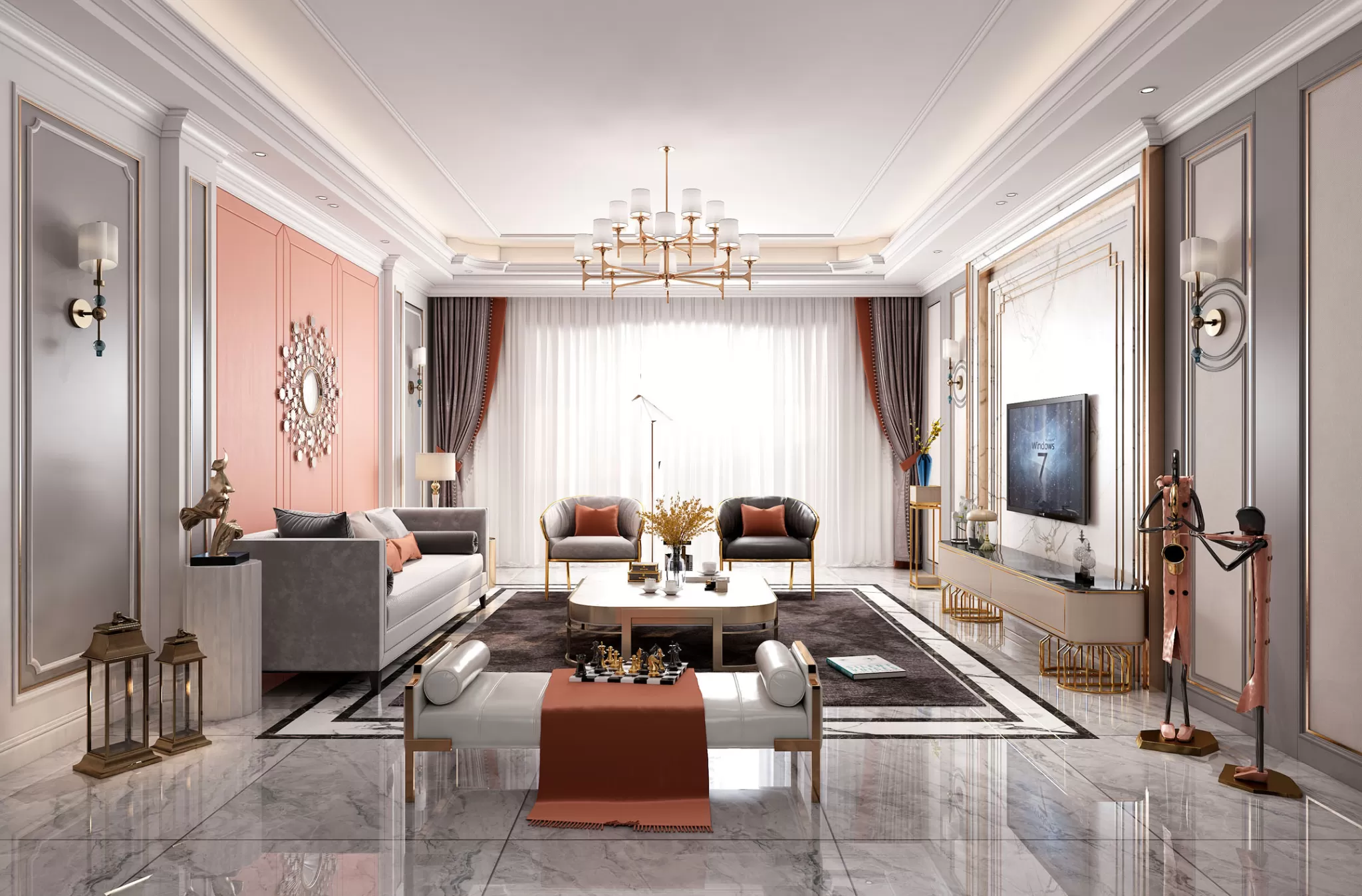 INTERIOR 3D SCENES – EUROPEAN STYLE – 0033