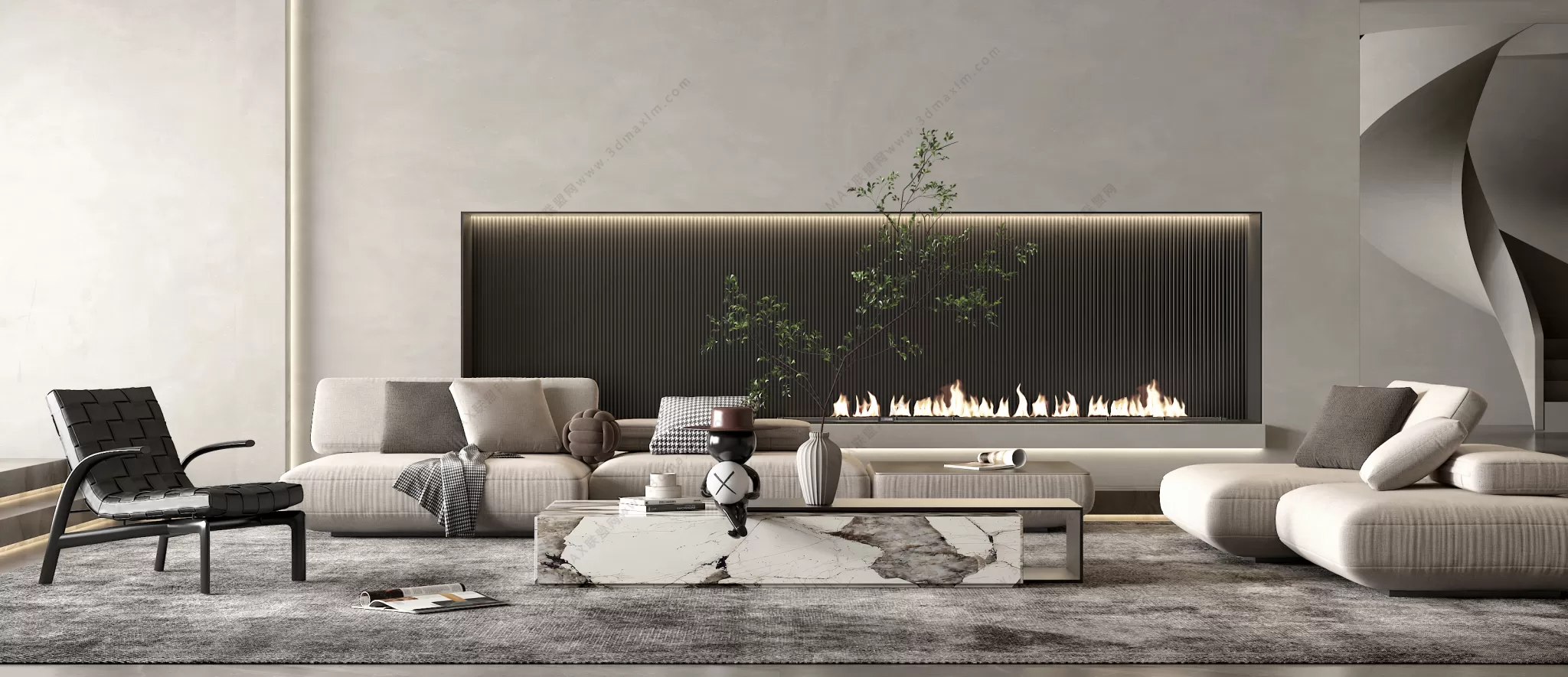 MODERN INTERIOR 3D SCENES – LIVING ROOM – 0024 MODERN INTERIOR 3D SCENES – LIVING ROOM – 0024