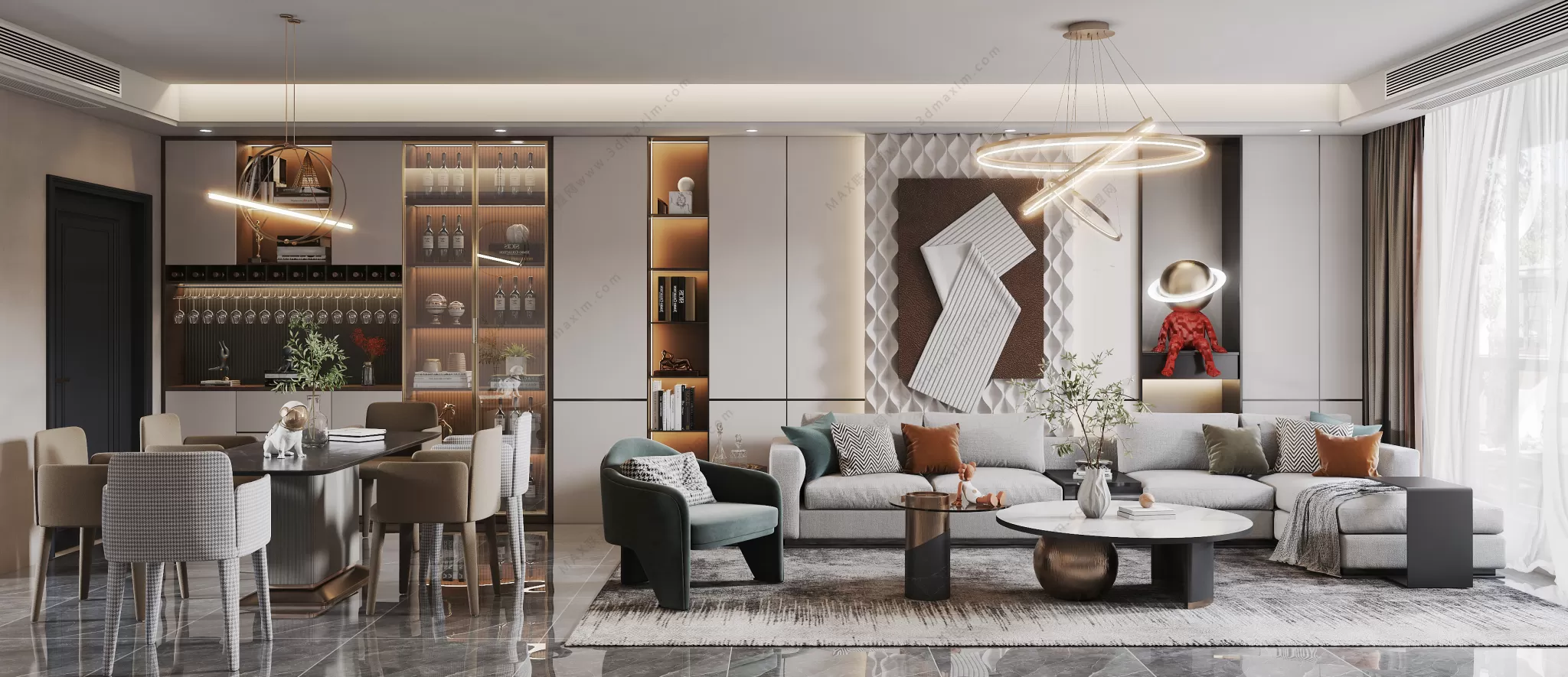 MODERN INTERIOR 3D SCENES – LIVING ROOM – 0026 MODERN INTERIOR 3D SCENES – LIVING ROOM – 0026