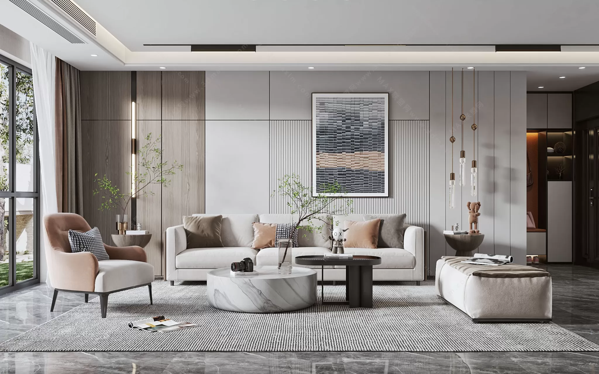 MODERN INTERIOR 3D SCENES – LIVING ROOM – 0044 MODERN INTERIOR 3D SCENES – LIVING ROOM – 0044