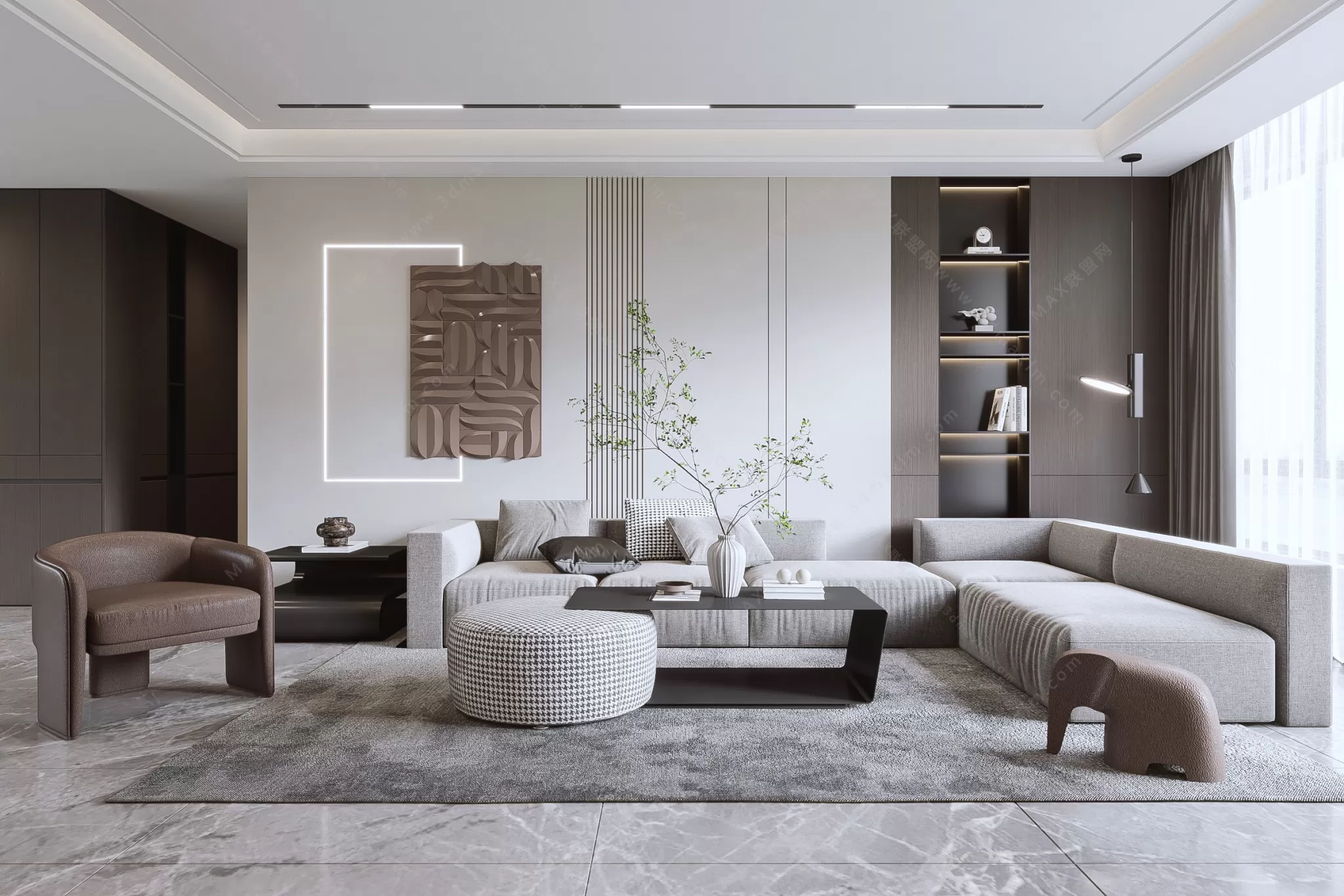 MODERN INTERIOR 3D SCENES – LIVING ROOM – 0045 MODERN INTERIOR 3D SCENES – LIVING ROOM – 0045