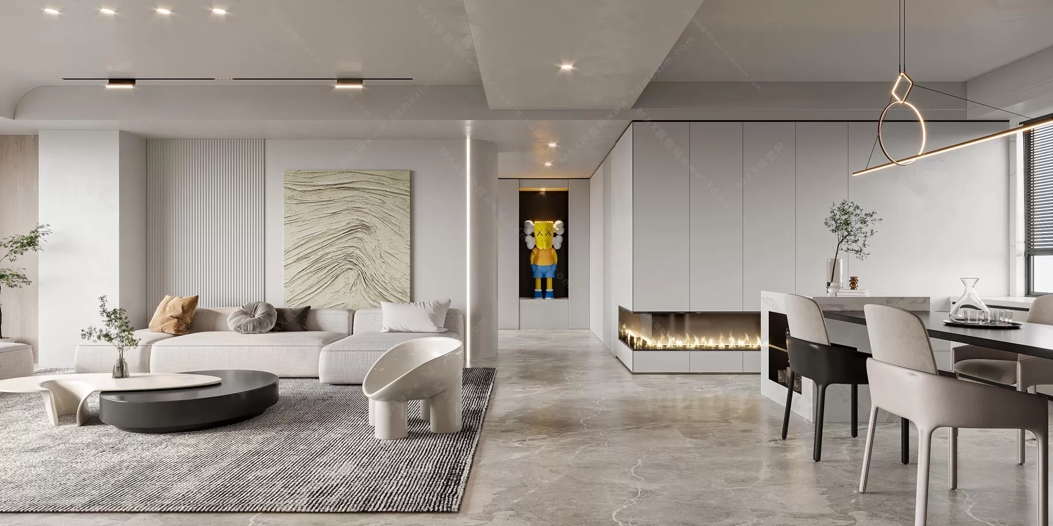 MODERN INTERIOR 3D SCENES – LIVING ROOM – 0057 MODERN INTERIOR 3D SCENES – LIVING ROOM – 0057