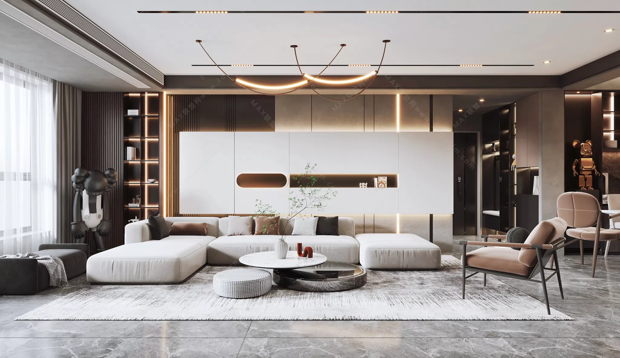 MODERN INTERIOR 3D SCENES – LIVING ROOM – 0059 MODERN INTERIOR 3D SCENES – LIVING ROOM – 0059