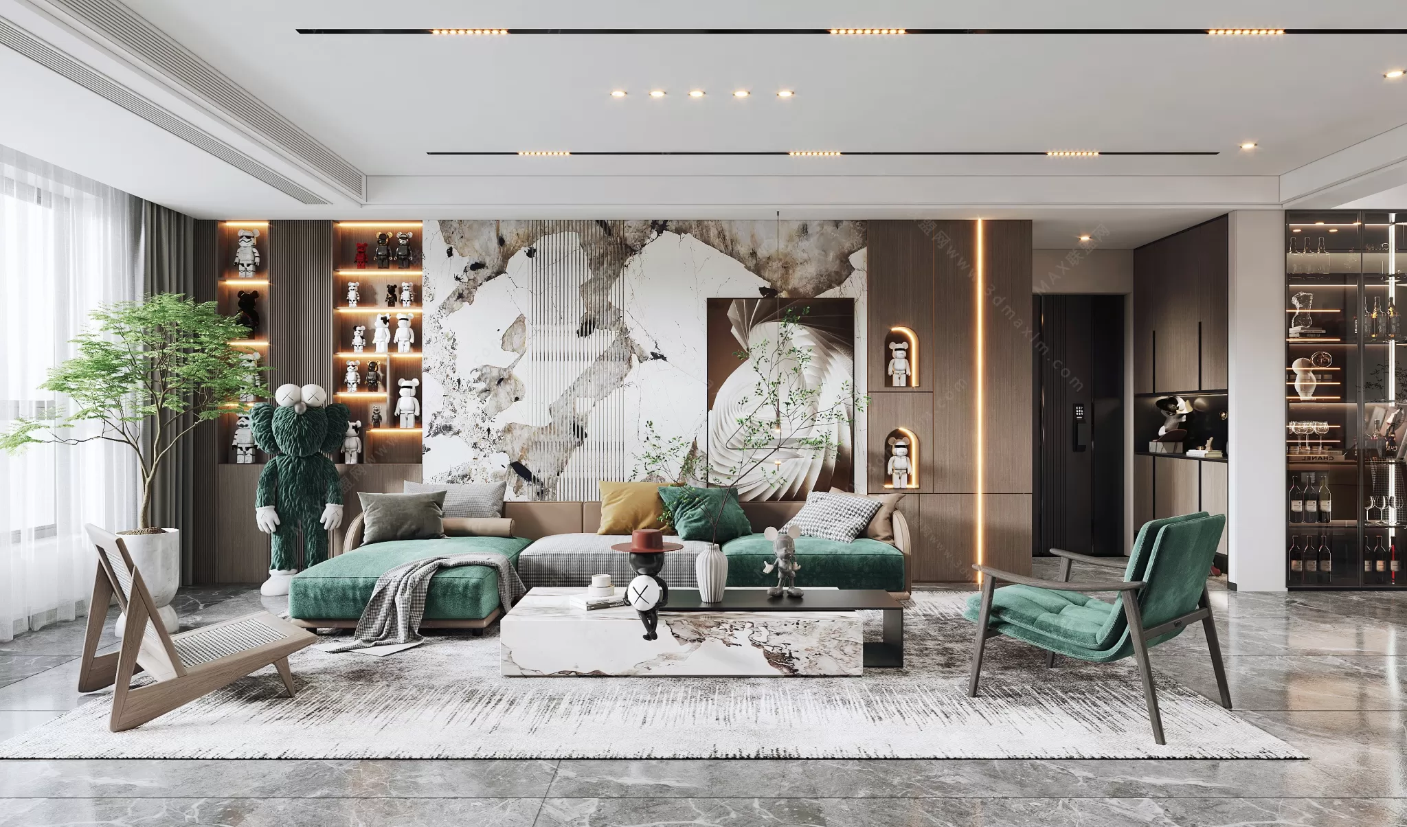 MODERN INTERIOR 3D SCENES – LIVING ROOM – 0063 MODERN INTERIOR 3D SCENES – LIVING ROOM – 0063