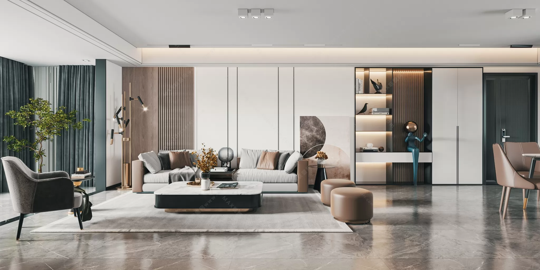 MODERN INTERIOR 3D SCENES – LIVING ROOM – 0065 MODERN INTERIOR 3D SCENES – LIVING ROOM – 0065