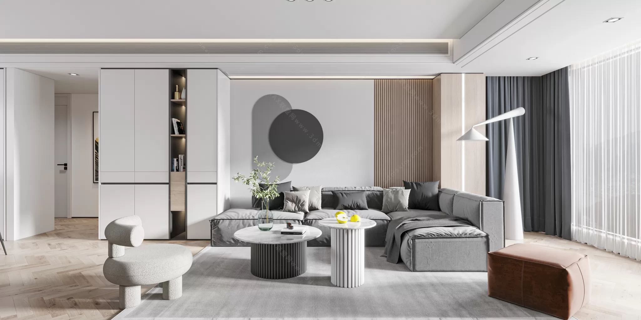 MODERN INTERIOR 3D SCENES – LIVING ROOM – 0068