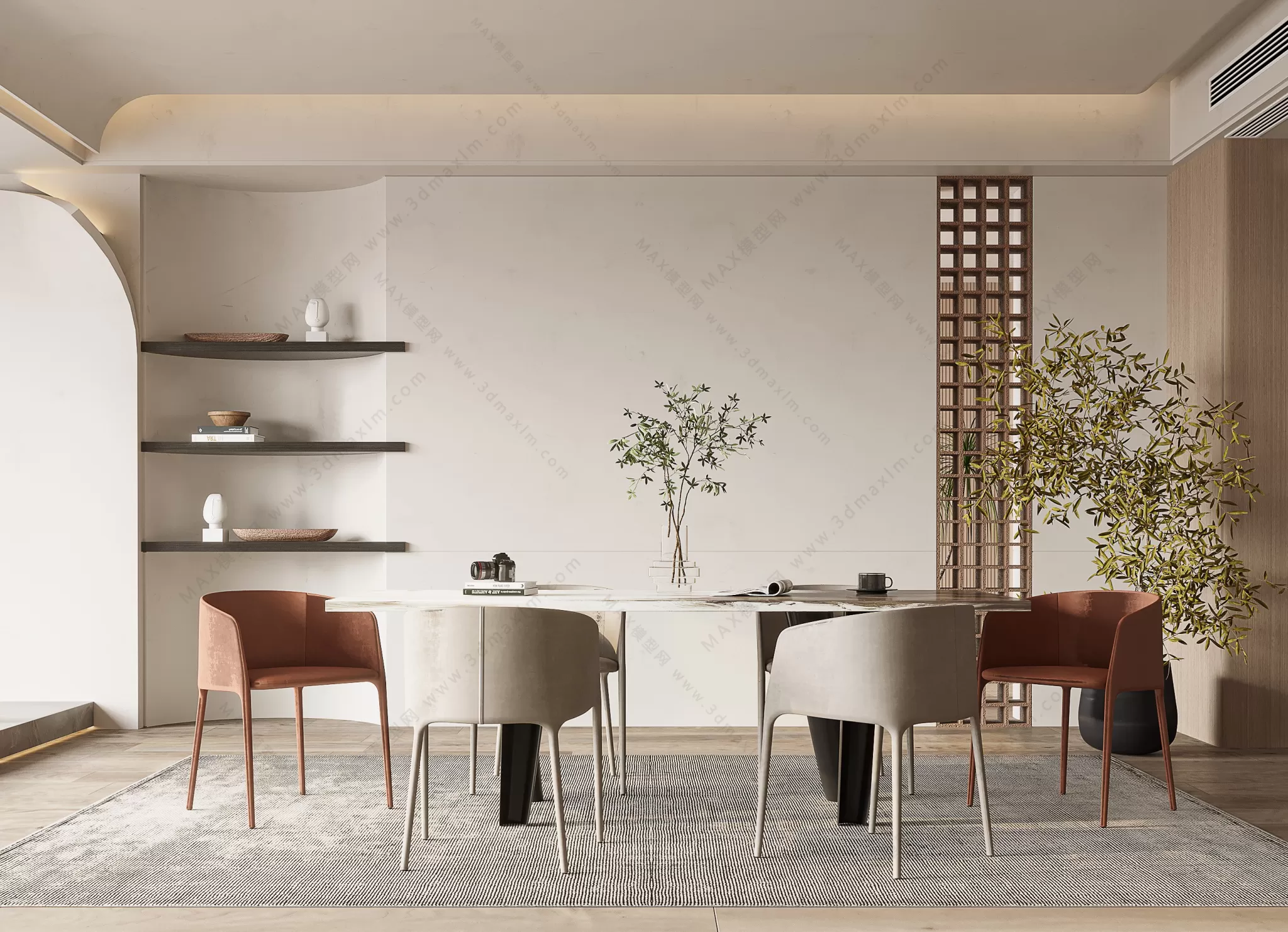 MODERN INTERIOR 3D SCENES – DINING ROOM – 0032 MODERN INTERIOR 3D SCENES – DINING ROOM – 0032