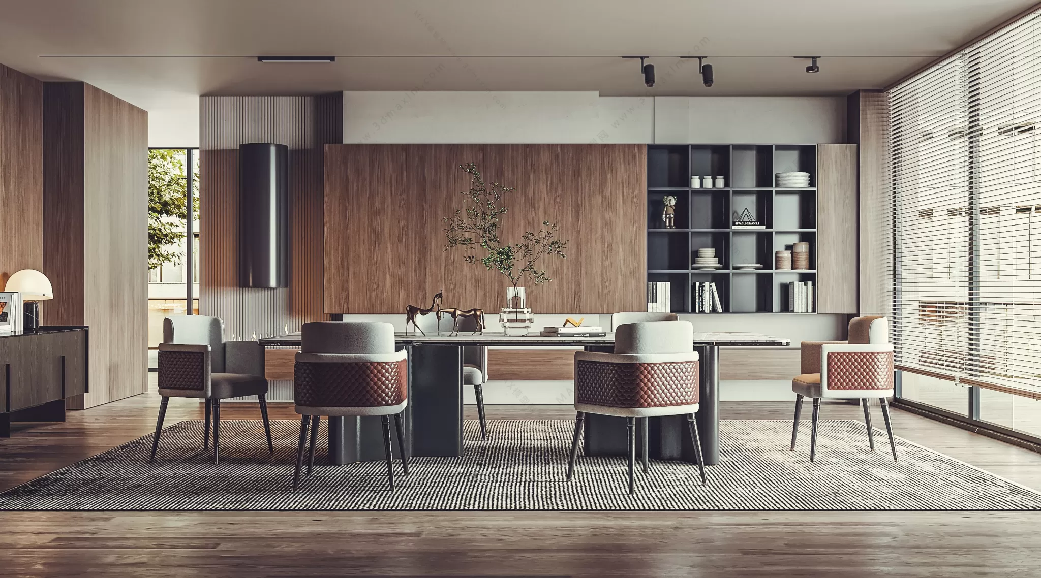 MODERN INTERIOR 3D SCENES – DINING ROOM – 0034 MODERN INTERIOR 3D SCENES – DINING ROOM – 0034