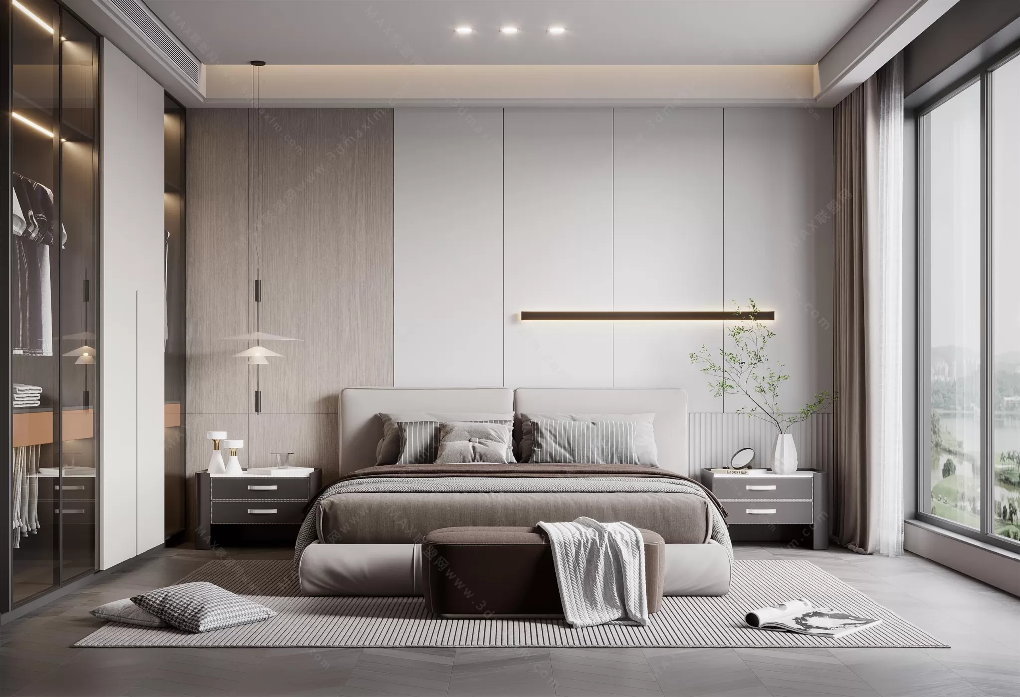 MODERN INTERIOR 3D SCENES – BEDROOM – 0024