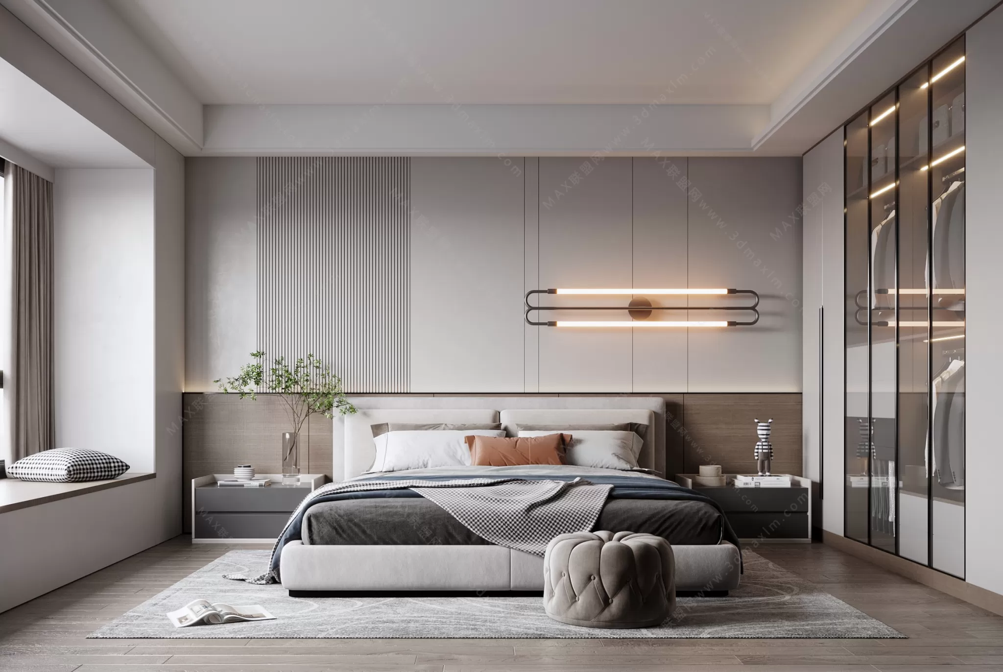 MODERN INTERIOR 3D SCENES – BEDROOM – 0025