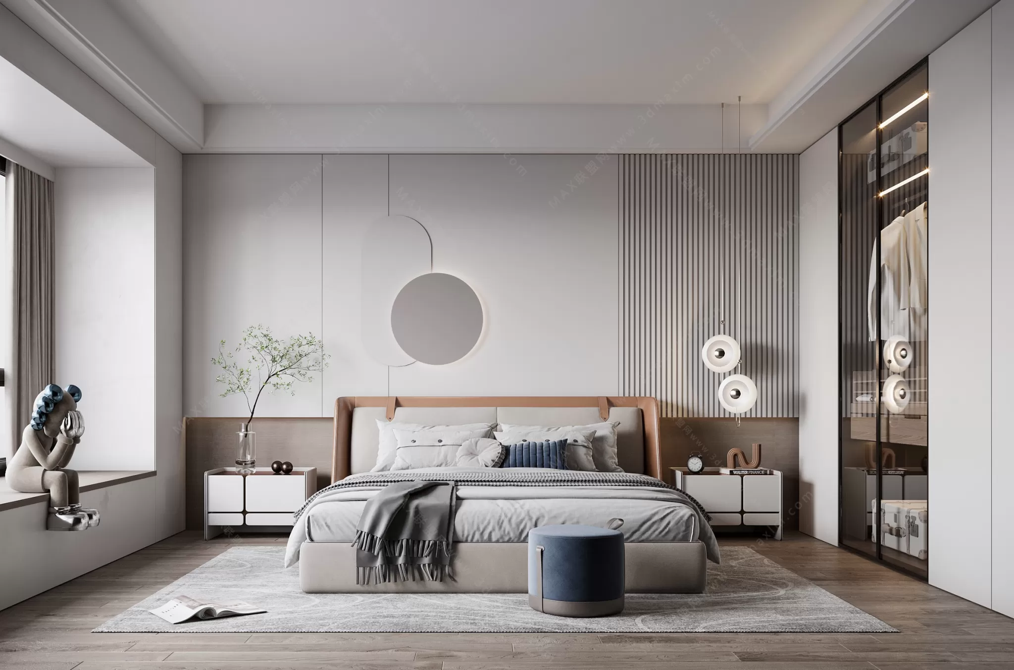 MODERN INTERIOR 3D SCENES – BEDROOM – 0026