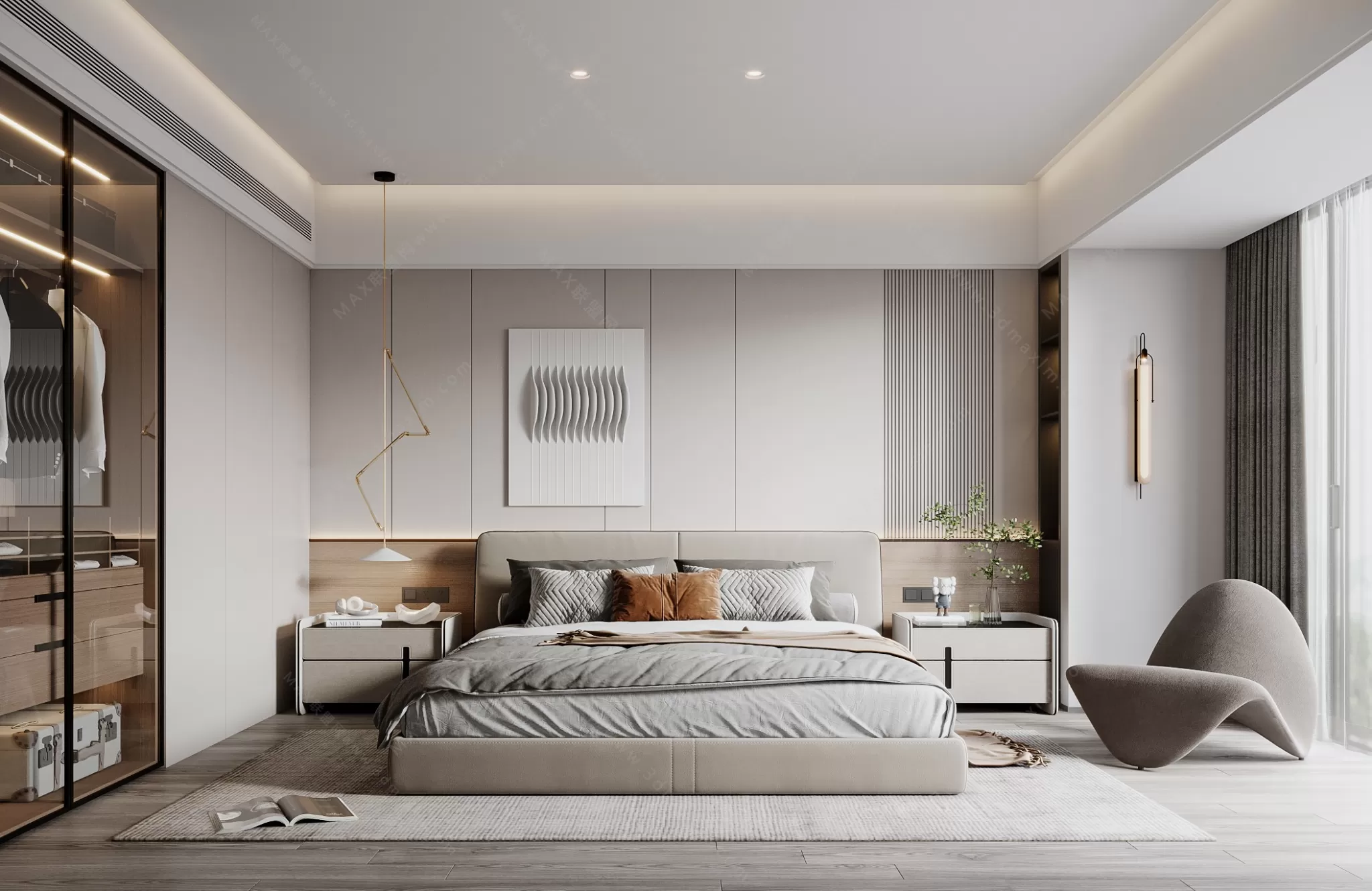 MODERN INTERIOR 3D SCENES – BEDROOM – 0028