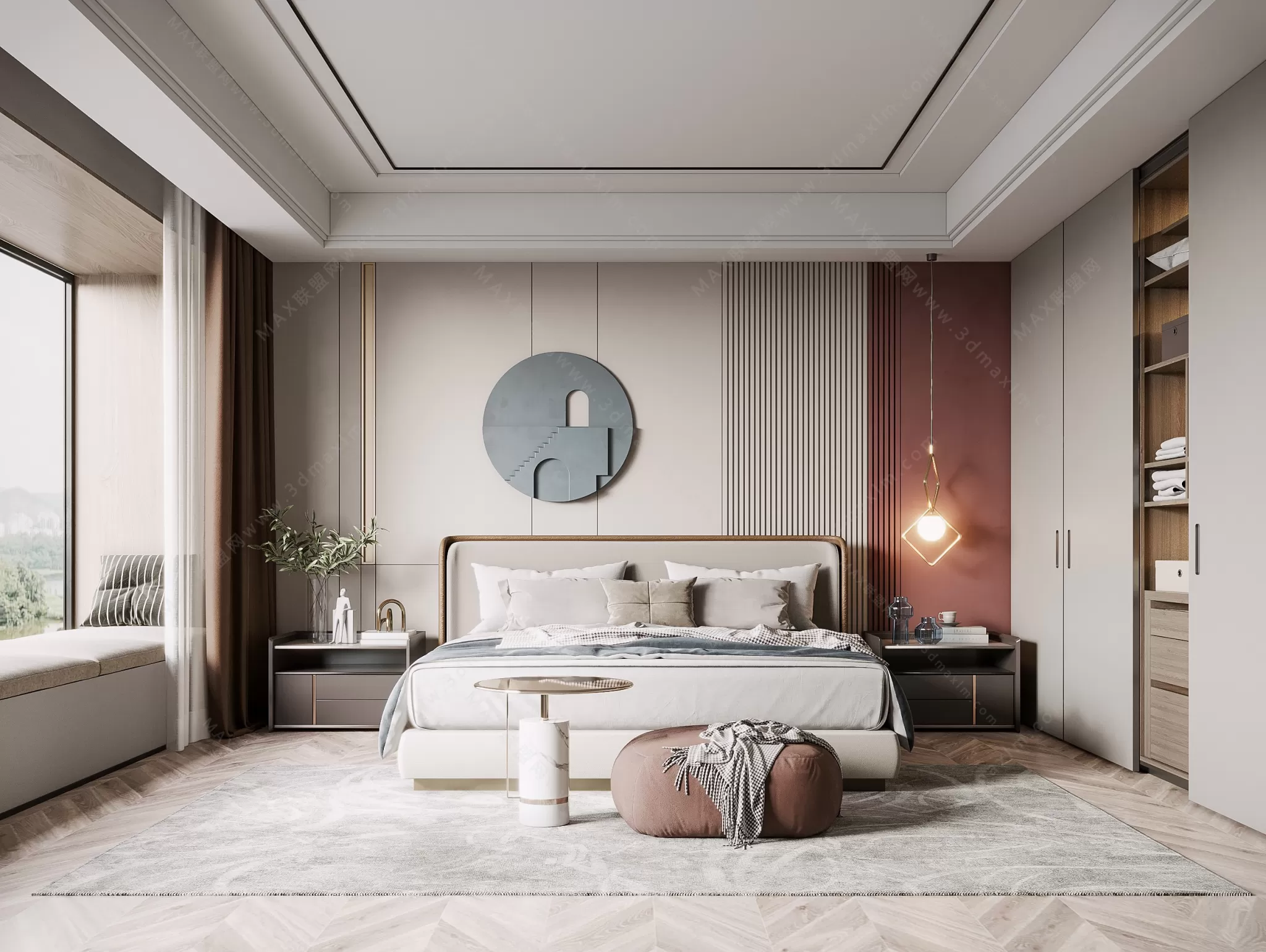 MODERN INTERIOR 3D SCENES – BEDROOM – 0029