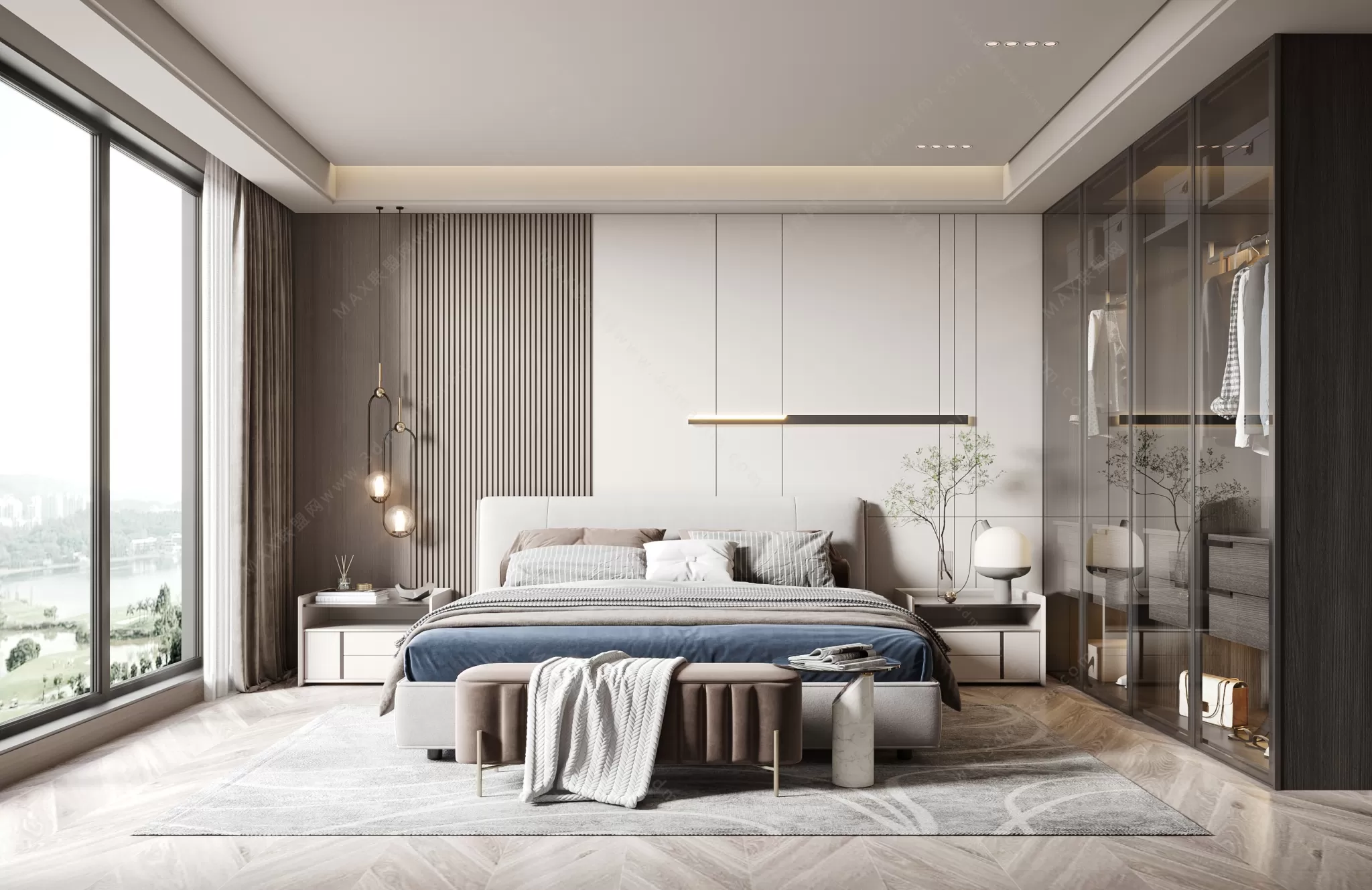 MODERN INTERIOR 3D SCENES – BEDROOM – 0030