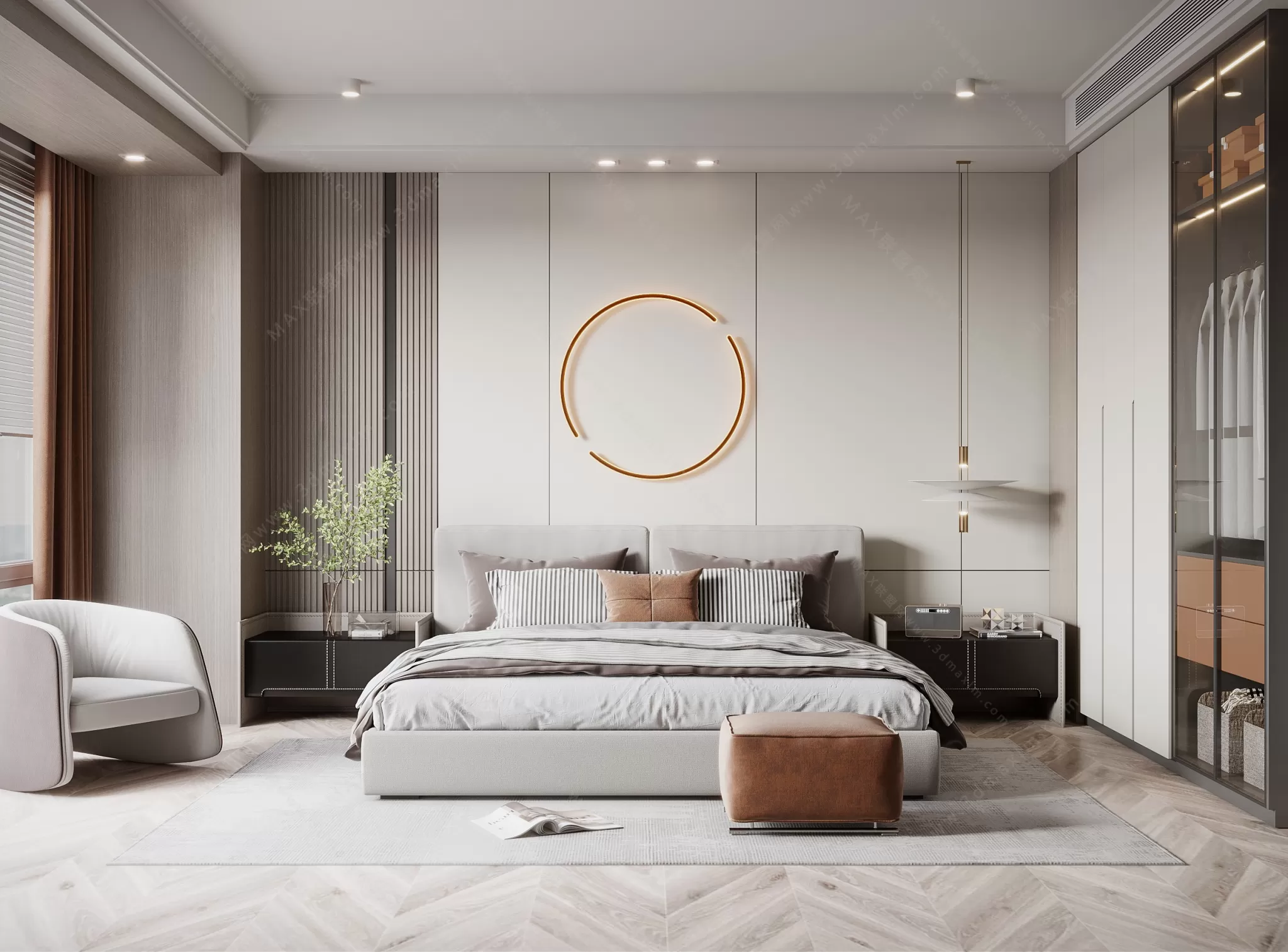 MODERN INTERIOR 3D SCENES – BEDROOM – 0031