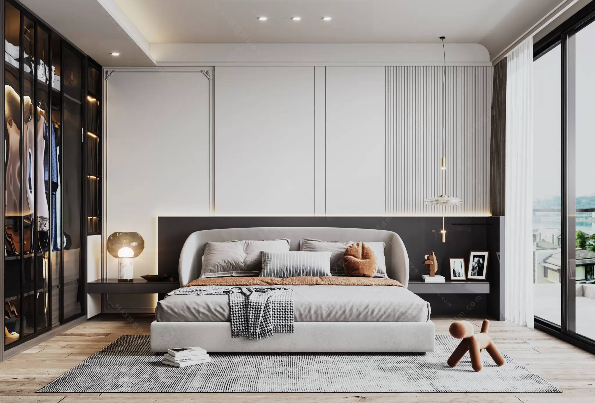 MODERN INTERIOR 3D SCENES – BEDROOM – 0041