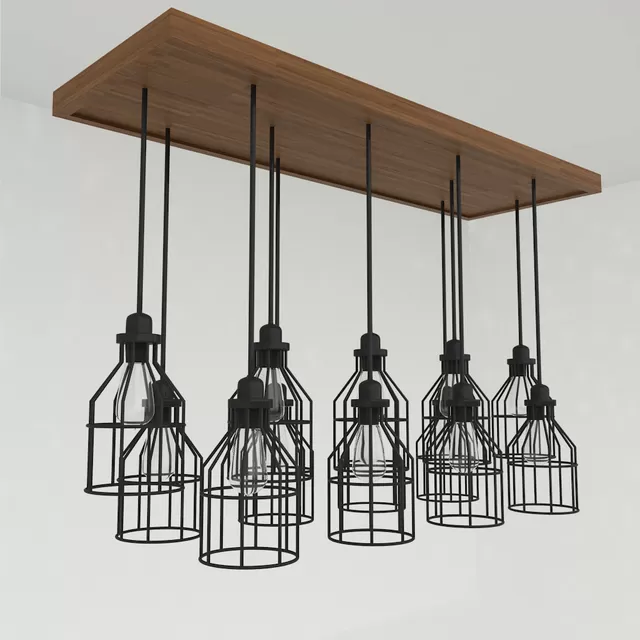 Cage Light Chandelier – 209197 Cage Light Chandelier – 209197
