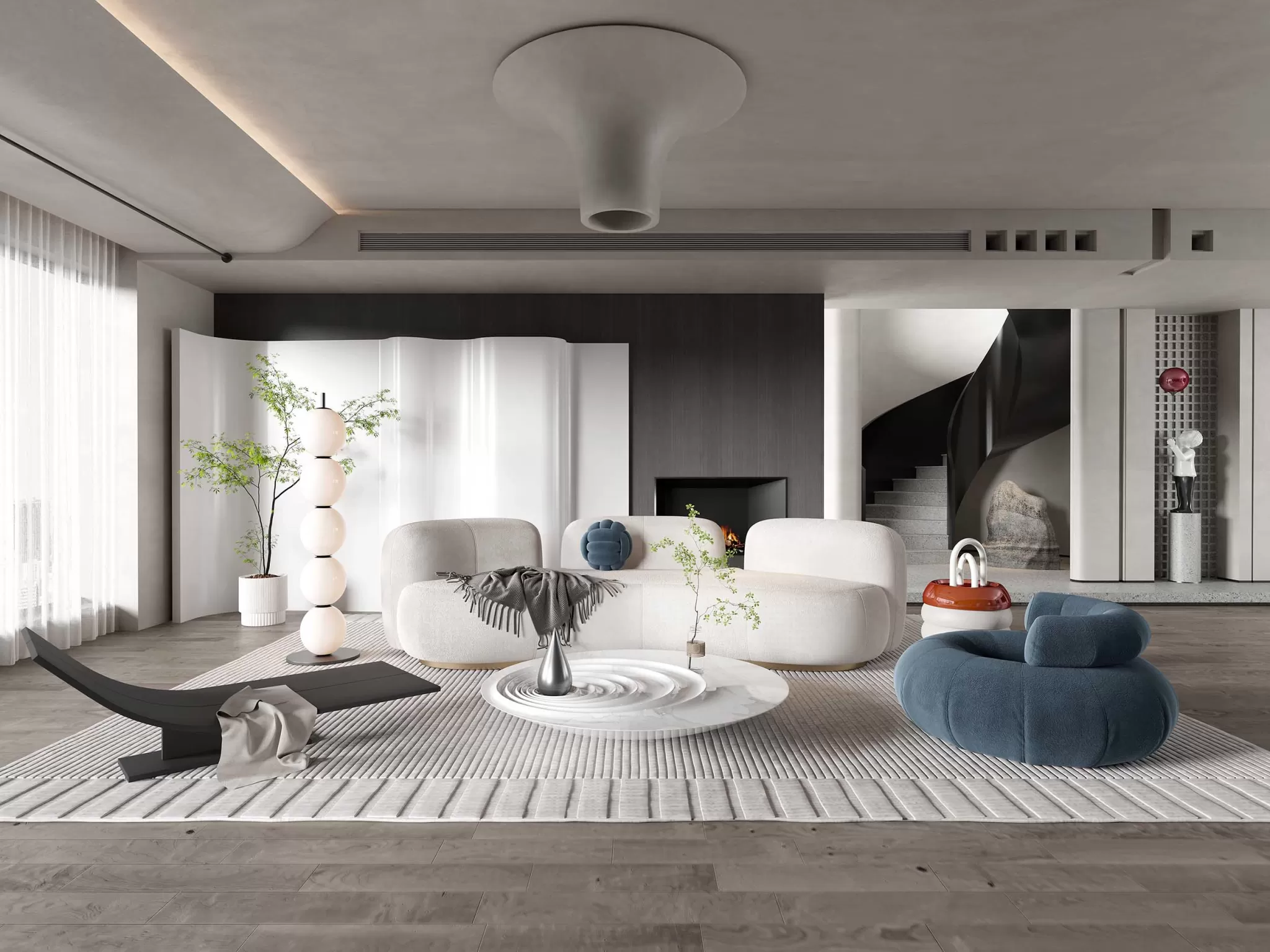 HOUSE SPACE 3D SCENES – LIVING ROOM – 0005