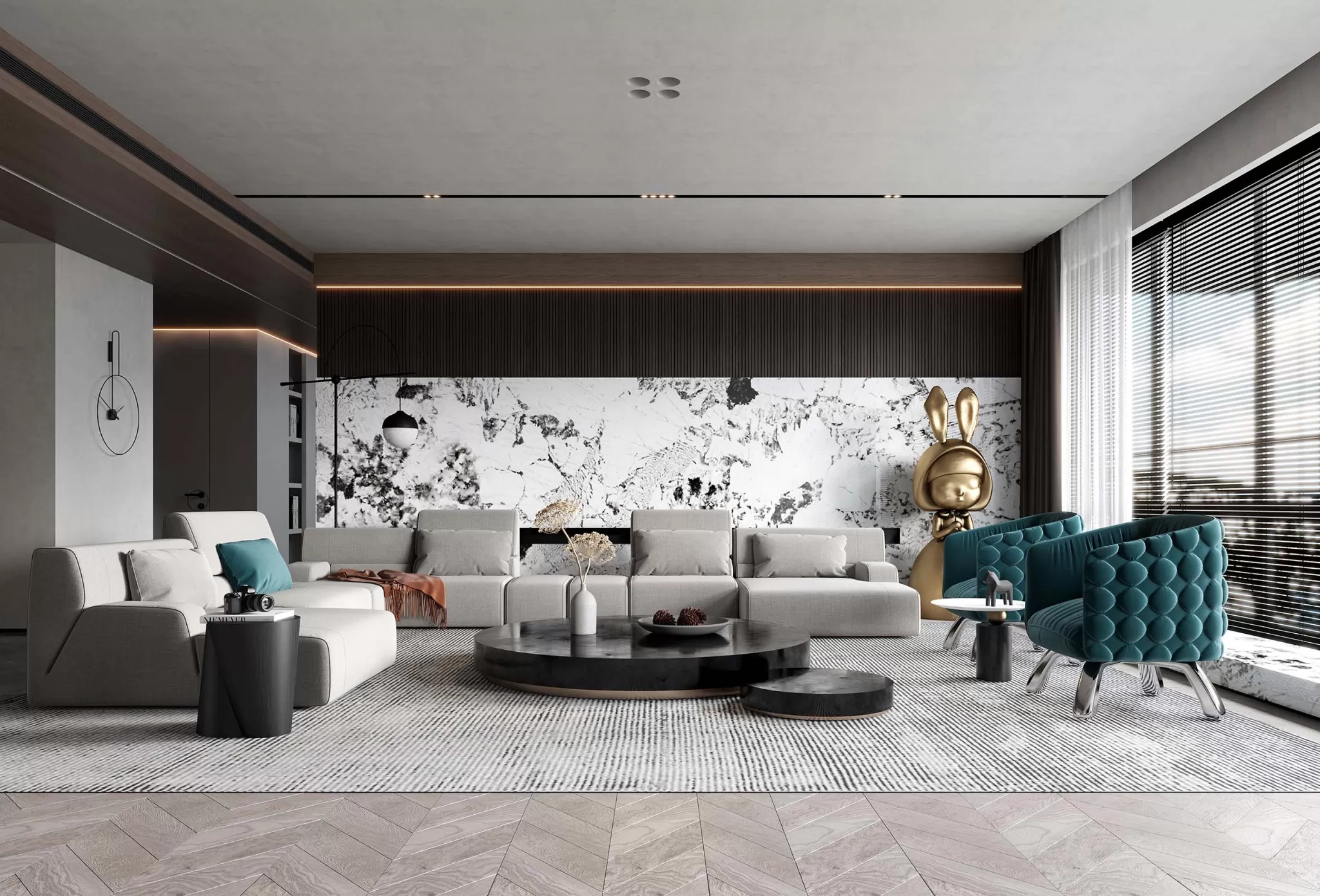 HOUSE SPACE 3D SCENES – LIVING ROOM – 0020