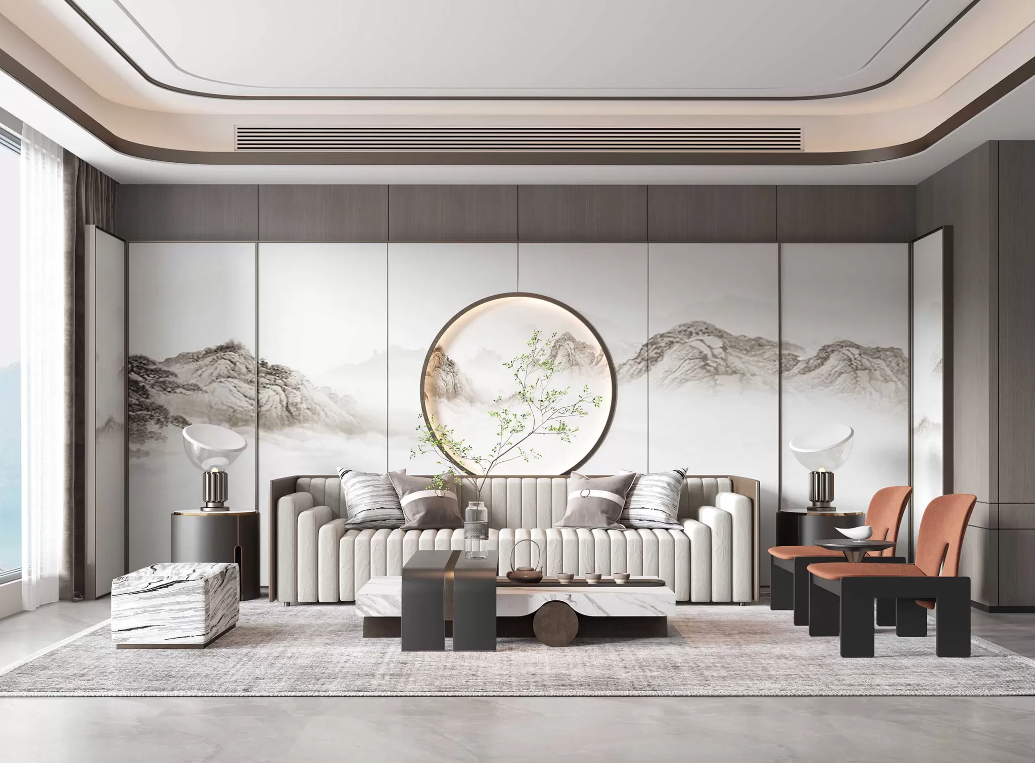 HOUSE SPACE 3D SCENES – LIVING ROOM – 0027