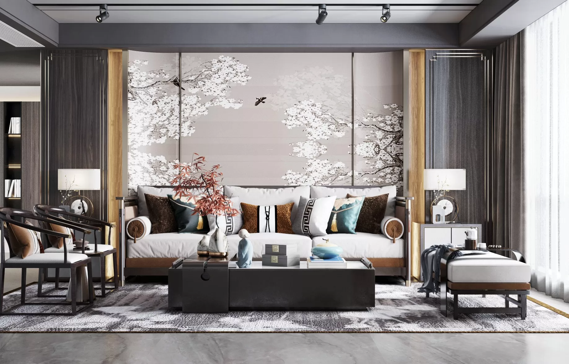 HOUSE SPACE 3D SCENES – LIVING ROOM – 0028