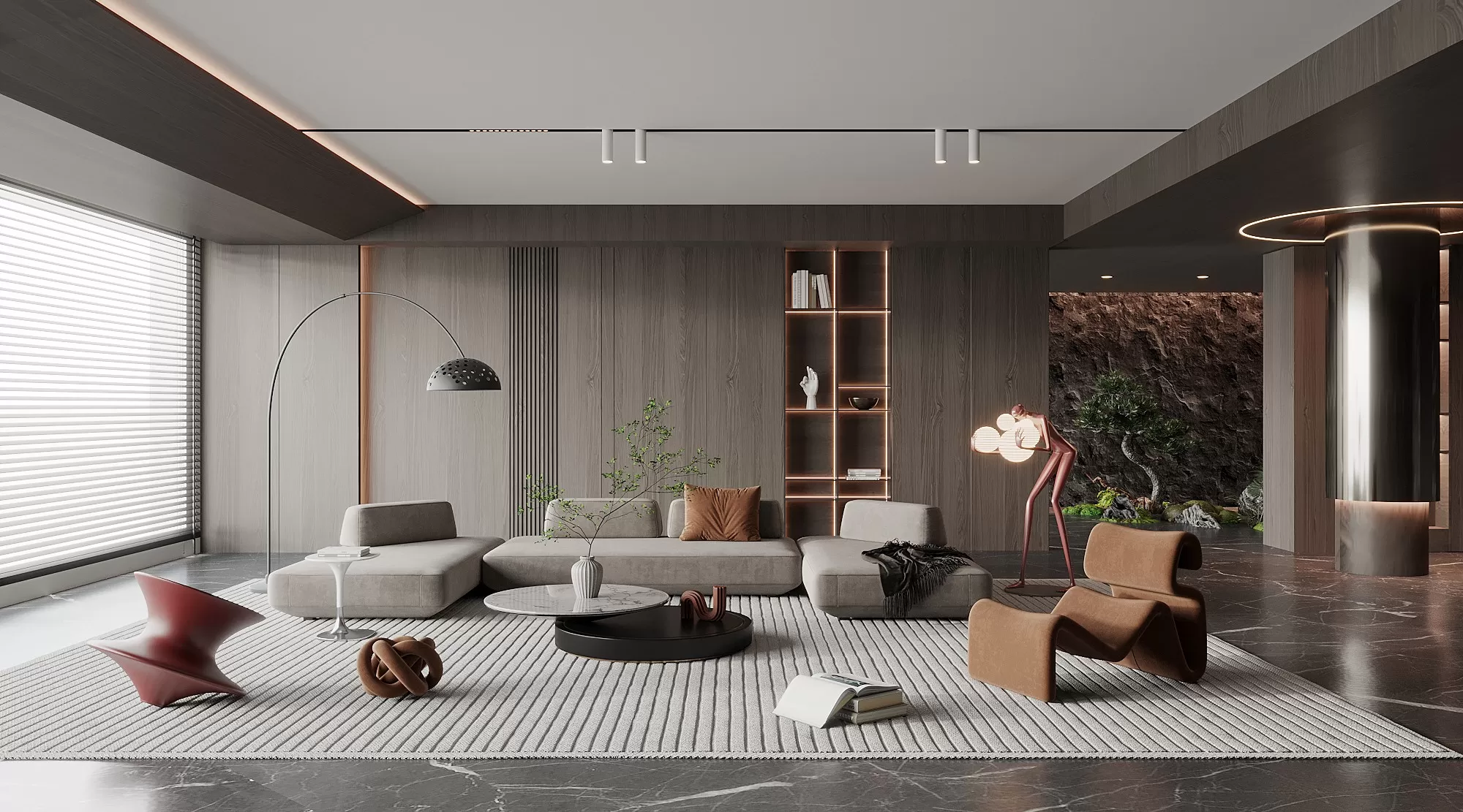 HOUSE SPACE 3D SCENES – LIVING ROOM – 0051
