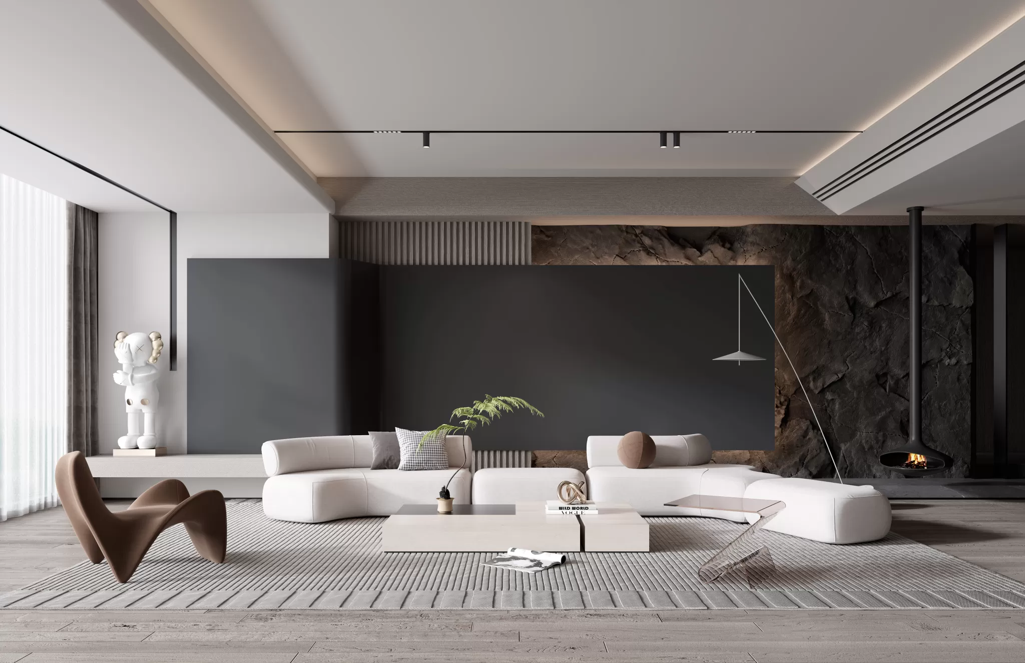HOUSE SPACE 3D SCENES – LIVING ROOM – 0127